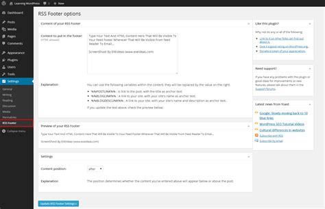 how to add a footer to your rss feed with wordpress plugin|How to Control Your RSS Feed’s Footer in WordPress .